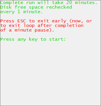 Is disk space useful entropy startup.